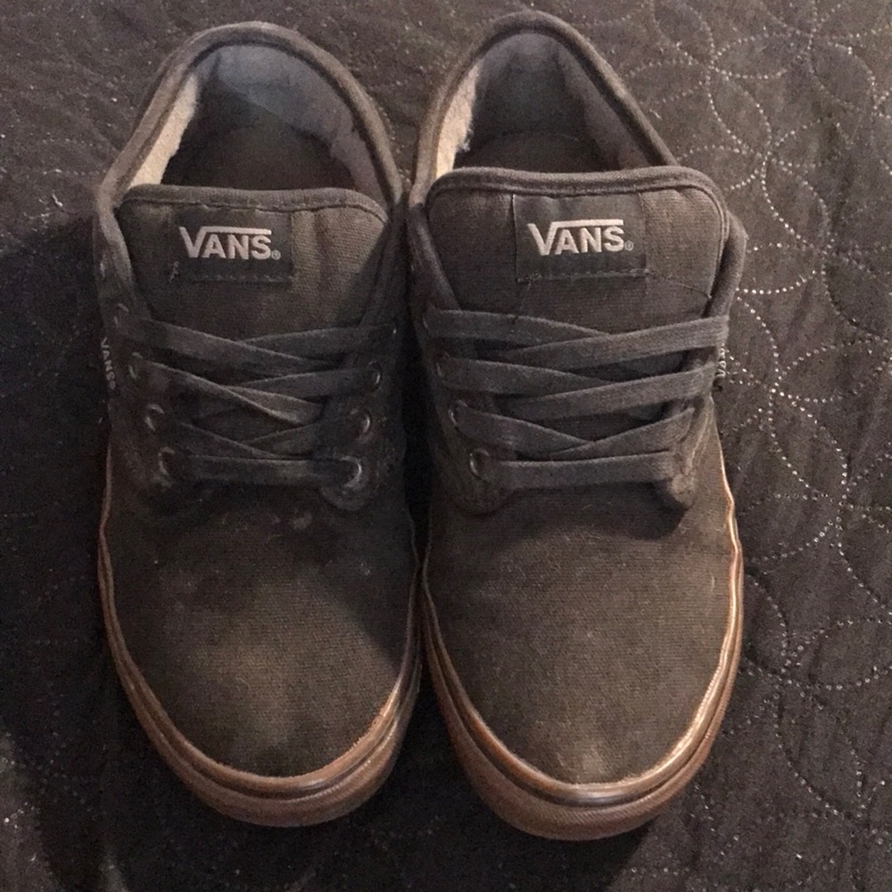 Vans black and brown shoes size 7.5 men